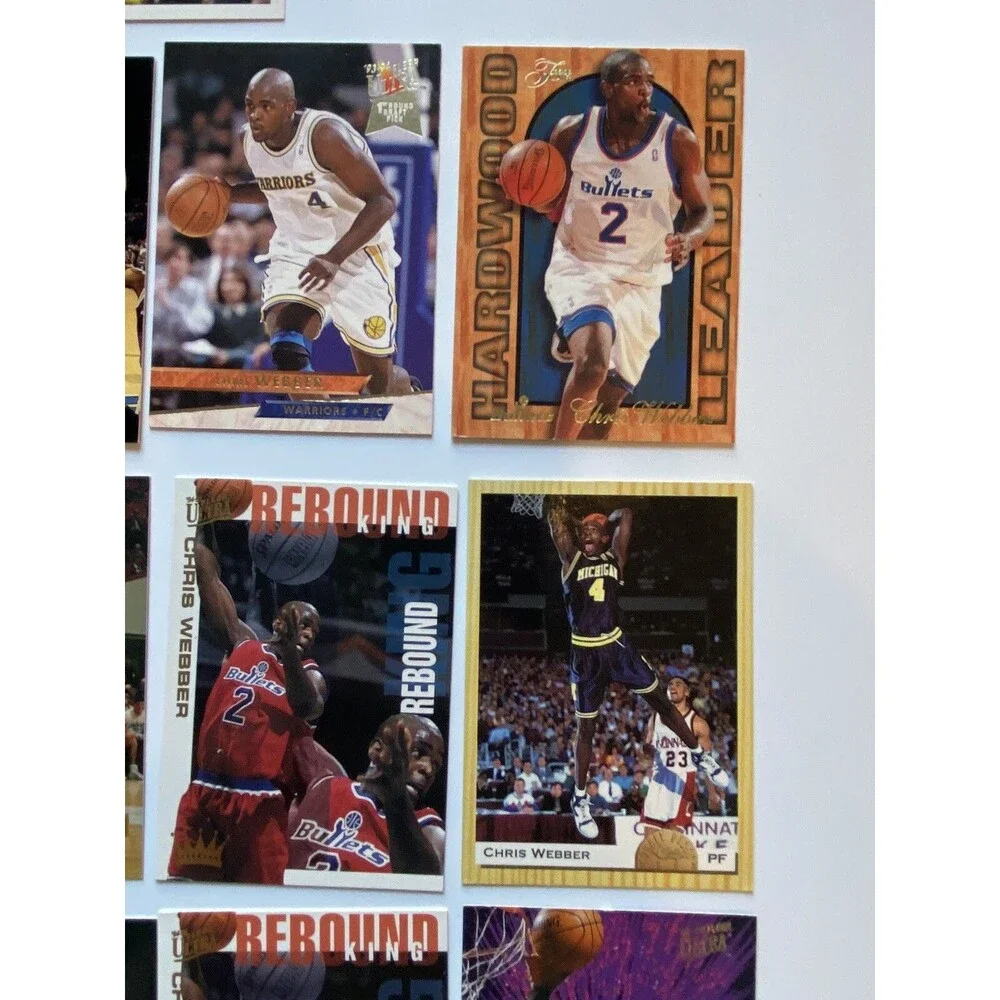 Chris Webber Rookie & Insert 17-Card Lot Classic Upper Deck Fleer RCs